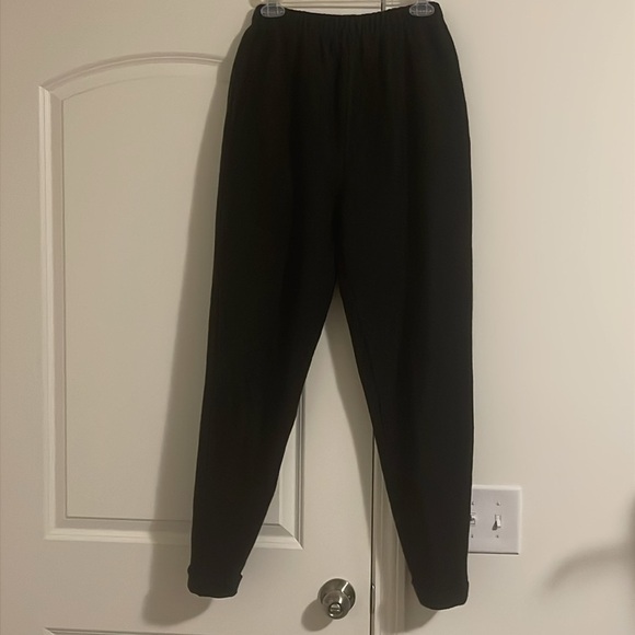 NWT Woolrich Black 100% Cotton Pull On Pants Size L NWT - Picture 1 of 5